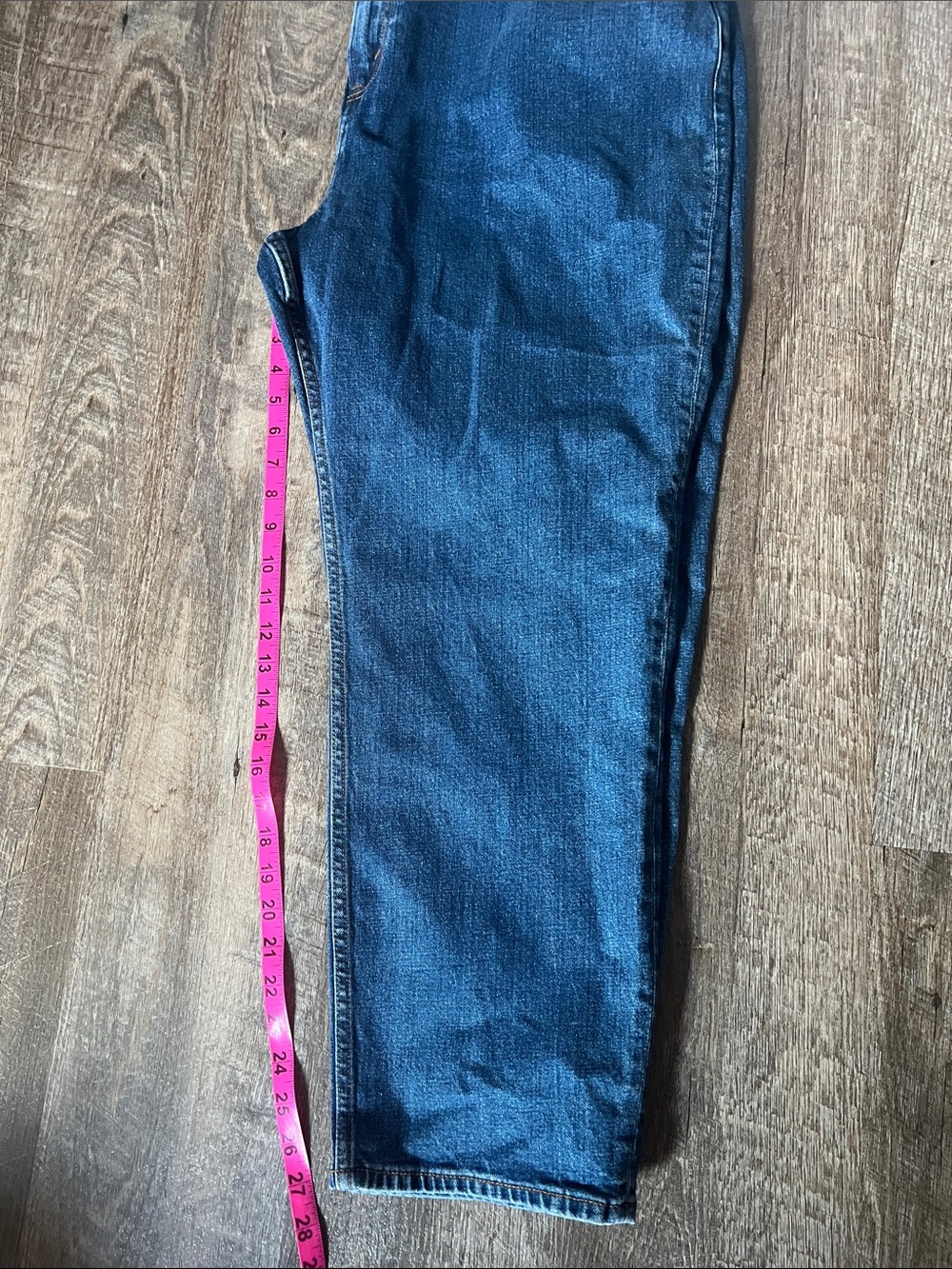 Abercrombie & Fitch Curve Love Ankle Straight Ultra High Rise Jeans Blue 36 22R - Picture 6 of 7